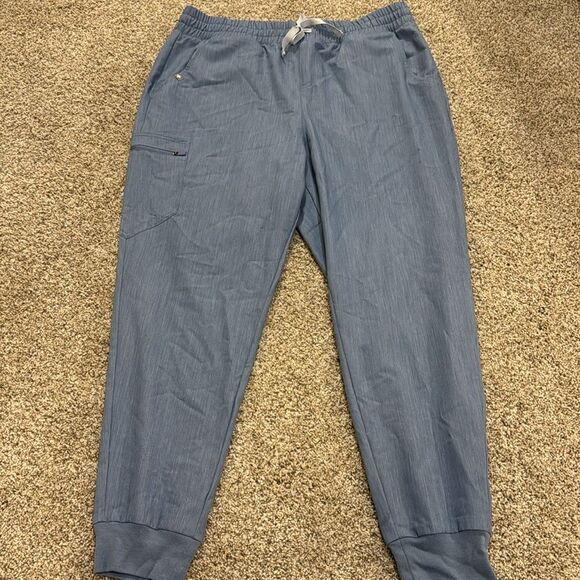 Figs Zamora Jogger Scrub Pants™ | XLarge | Heathered Indigo - Picture 4 of 9